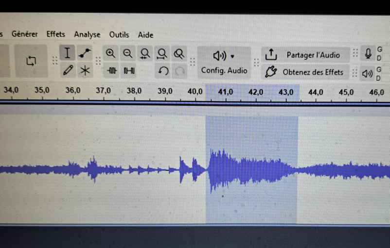 Découpe de courts extraits