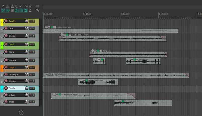 Superpositions d’une piste à l’autre