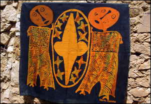Les astrologues, batik d'Aremu, Nigeria