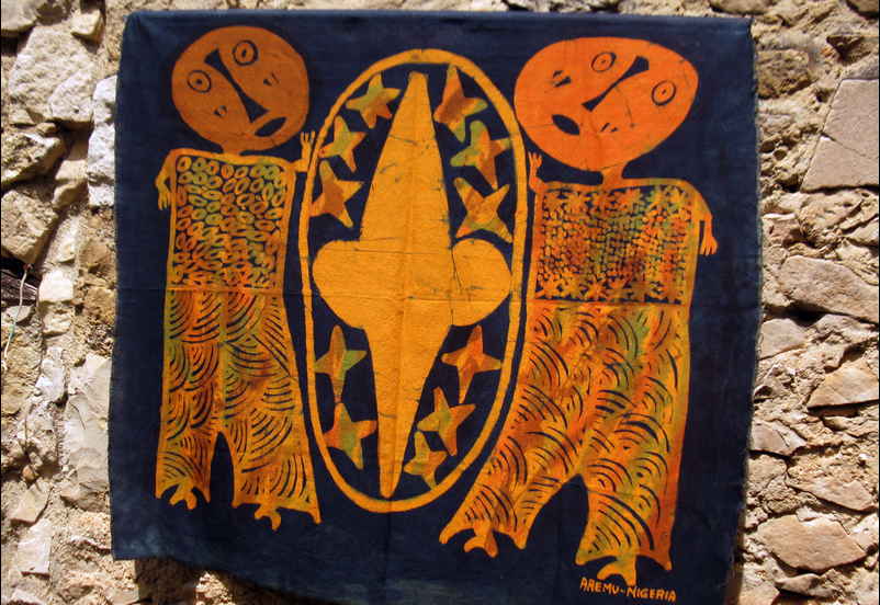 Les astrologues, batik d'Aremu, Nigeria