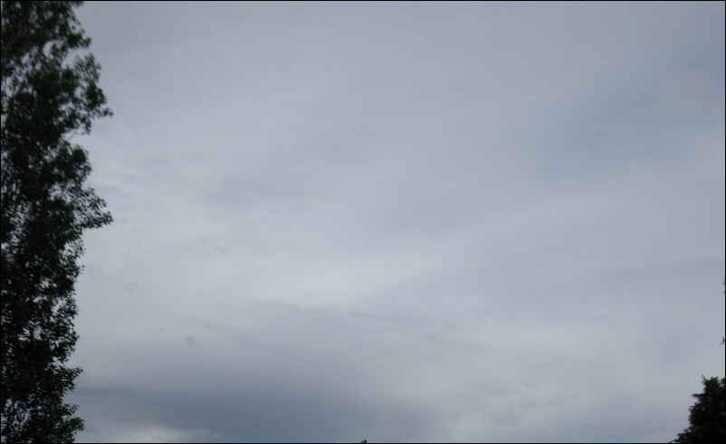 Voile gris de nuages