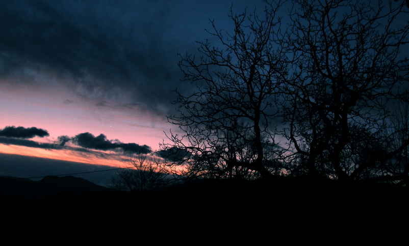 Ciel de nuages sombres
