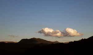 Nuage dans le ciel du soir